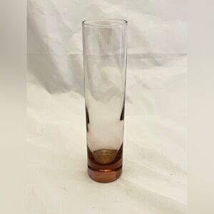 Blown Glass Amethyst Bud Vase, Lavender Glass, Unmarked, Vintage EUC
